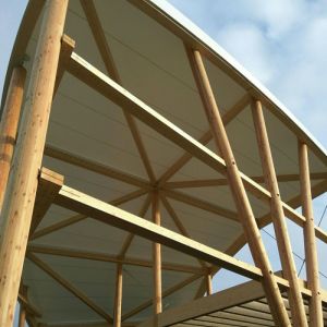 Tense structure seen from below